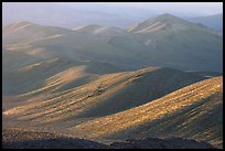 Tucki Mountains in haze of late afternoon. Death Valley National Park, California, USA.