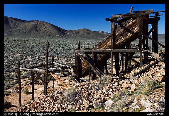 Cashier's mine in the Panamint Mountains, morning. Death Valley National Park, California, USA.