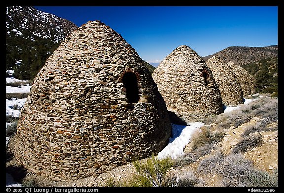 Charcoal kilns. Death Valley National Park (color)