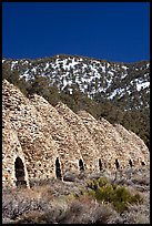 Wildrose charcoal kilns, in operation from 1877 to 1878. Death Valley National Park, California, USA.