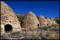 Wildrose charcoal kilns, considered to be the best surviving examples found in the western states. Death Valley National Park, California, USA. (color)
