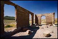 Ashford Mill Ruins. Death Valley National Park, California, USA. (color)