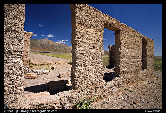 Ruins of Ashford Mill. Death Valley National Park (color)