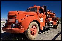 Firetruck at Stovepipe Wells. Death Valley National Park, California, USA.