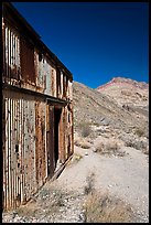 Shack in Leadfield ghost town. Death Valley National Park, California, USA. (color)