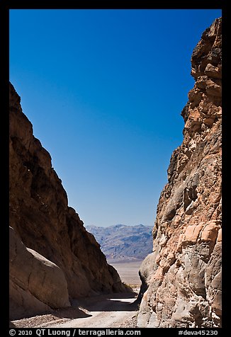 Mouth of Titus Canyon and valley. Death Valley National Park, California, USA.