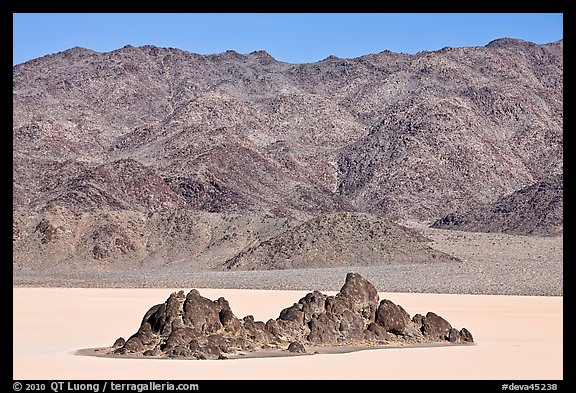 Grandstand and mountains. Death Valley National Park (color)