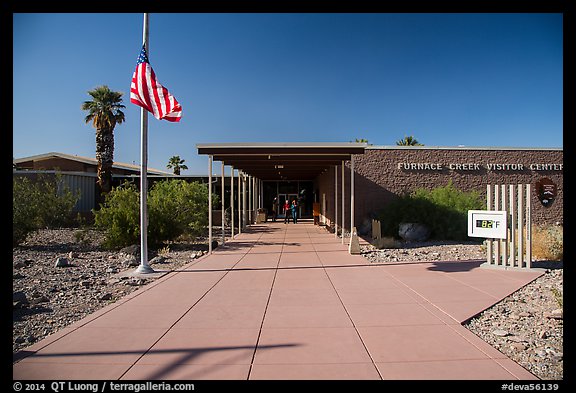 Furnace Creek Visitor Center. Death Valley National Park (color)