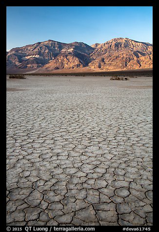 Panamint Playa and Panamint Range. Death Valley National Park (color)