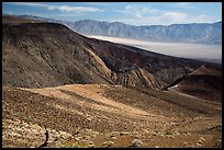 Visitor looking, Panamint Valley. Death Valley National Park ( color)