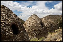 Wildrose Charcoal Kilns and clouds. Death Valley National Park ( color)