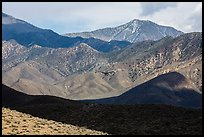 Telescope Peak rising above Emigrant Mountains. Death Valley National Park ( color)