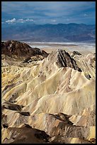 Manly Beacon and main valley. Death Valley National Park ( color)