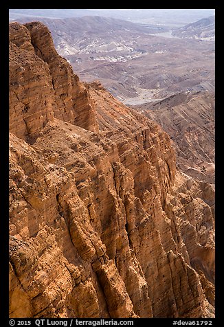 Red Cathedral near Zabriskie Point. Death Valley National Park, California, USA.