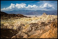 Manly Beacon and badlands near Zabriskie Point. Death Valley National Park ( color)