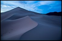 Ibex Sand Dunes, blue hour. Death Valley National Park ( color)