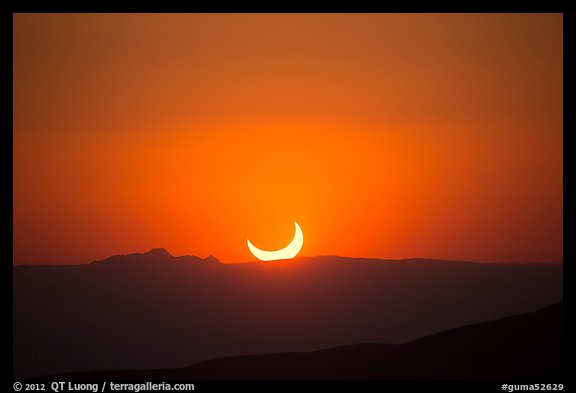Sunset, May 20 2012 solar eclipse. Guadalupe Mountains National Park, Texas, USA.