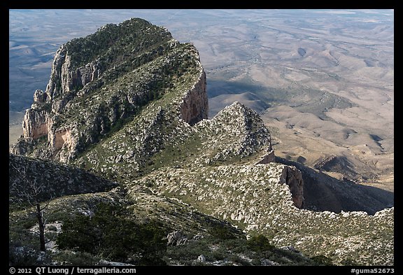 Backside of El Capitan. Guadalupe Mountains National Park, Texas, USA.