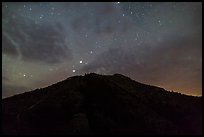 Guadalupe Peak at night. Guadalupe Mountains National Park ( color)