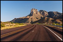 Highway 62 and El Capitan. Guadalupe Mountains National Park ( color)