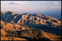 Keys view, sunset. Joshua Tree National Park, California, USA. (color)