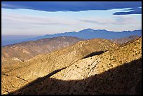 Ridges from Keys View, early morning. Joshua Tree National Park ( color)