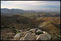 Keys View and Coachella Valley, morning. Joshua Tree National Park ( color)