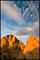 Rocks and clouds. Joshua Tree National Park, California, USA.