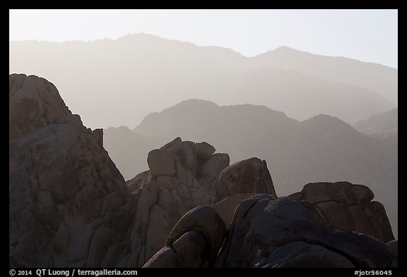 Ridges, Indian Cove. Joshua Tree National Park (color)