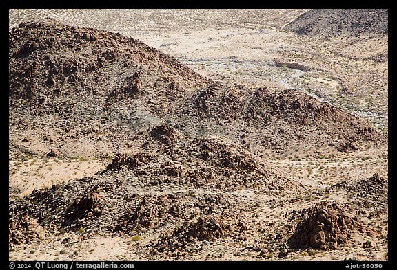 Rocks and valley. Joshua Tree National Park (color)