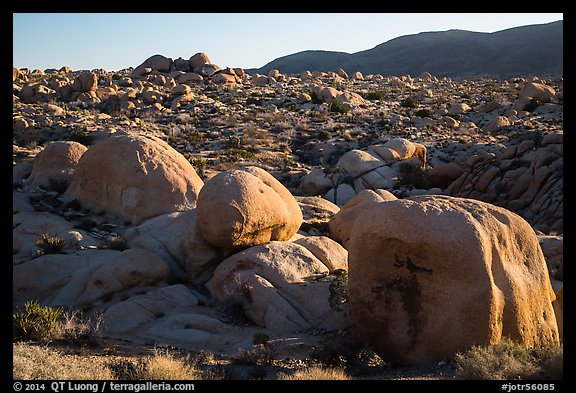 Huge boulders, White Tanks. Joshua Tree National Park (color)