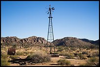 Windmill near Wall Street Mill. Joshua Tree National Park ( color)