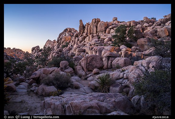 Dusk, Hidden Valley. Joshua Tree National Park (color)