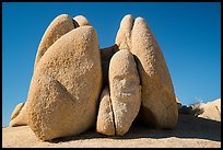 Rocks with Sphynx head. Joshua Tree National Park ( color)