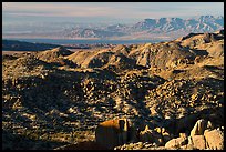 Boulder, and distant Salton Sean. Joshua Tree National Park ( color)