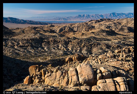 View over boulders from Mastodon Peak. Joshua Tree National Park (color)