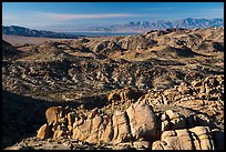 View over boulders from Mastodon Peak. Joshua Tree National Park ( color)