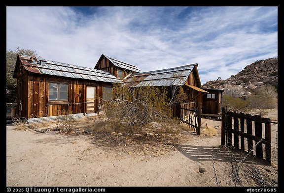 Main house of Key Ranch complex. Joshua Tree National Park (color)