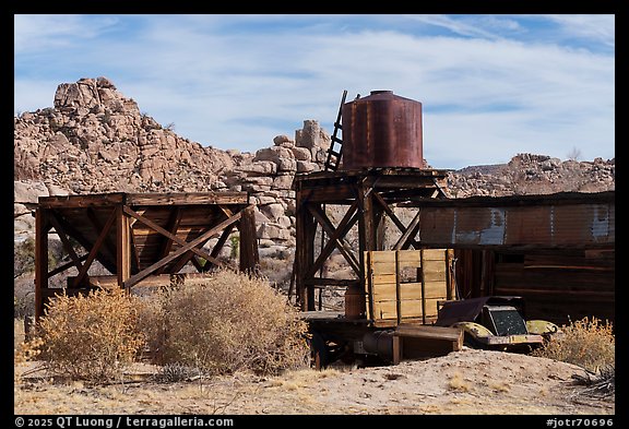 Water tower, Keys Ranch. Joshua Tree National Park (color)