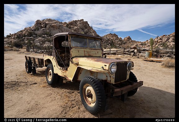 Willys Jeep, Keys Ranch. Joshua Tree National Park (color)