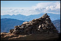 Giant summit cairn, Rincon Peak. Saguaro National Park ( color)