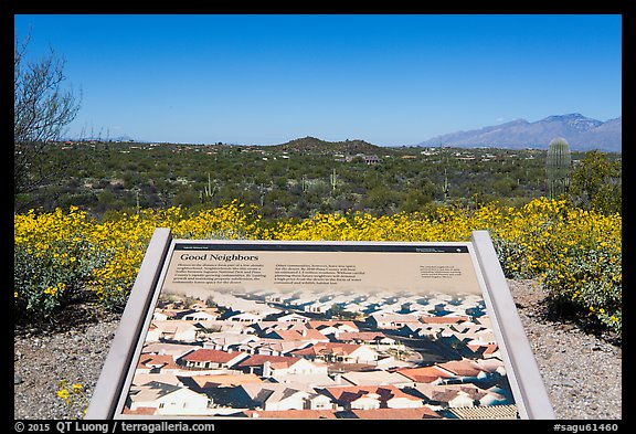 Good neighbors interpretive sign. Saguaro National Park (color)