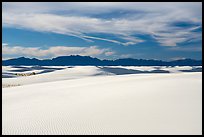 Gypsum dunes and Andres Mountains. White Sands National Park ( color)