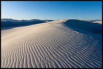 Ripples on gypsum dunes, Heart of the Sands. White Sands National Park ( color)