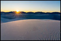 Sun setting over Andres Mountains. White Sands National Park ( color)
