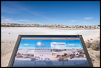 Just add water interpretive sign. White Sands National Park, New Mexico, USA.