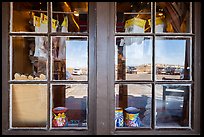 Window reflexion, Visitor Center. White Sands National Park ( color)