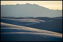 Dune ridges and Andres Mountains. White Sands National Park ( color)