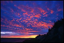 Sunset sky, Bass Harbor lighthouse. Acadia National Park ( color)
