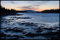 West Pond, sunset, Schoodic Peninsula. Acadia National Park, Maine, USA.